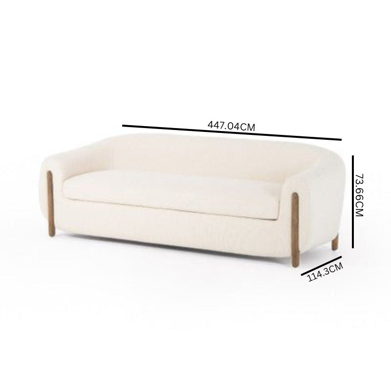 Athens Sofa / Premium Cream Jade Upholstery