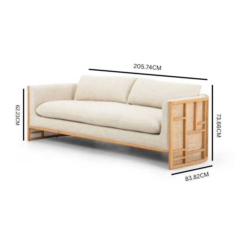 Berlin Solid Beech Sofa / Natural Beech