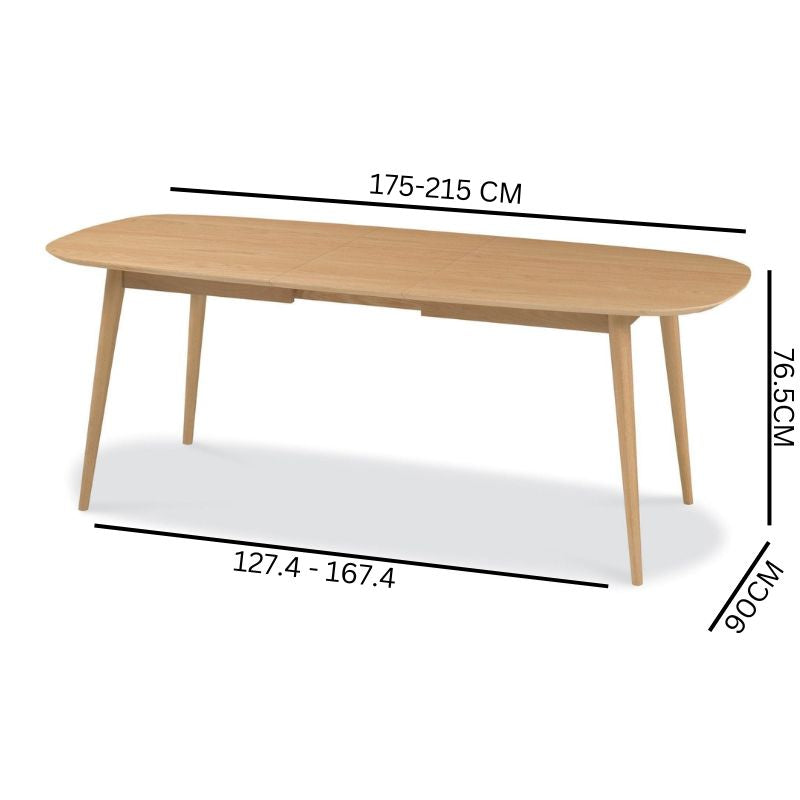 Byren Oak Dining Table - Natural