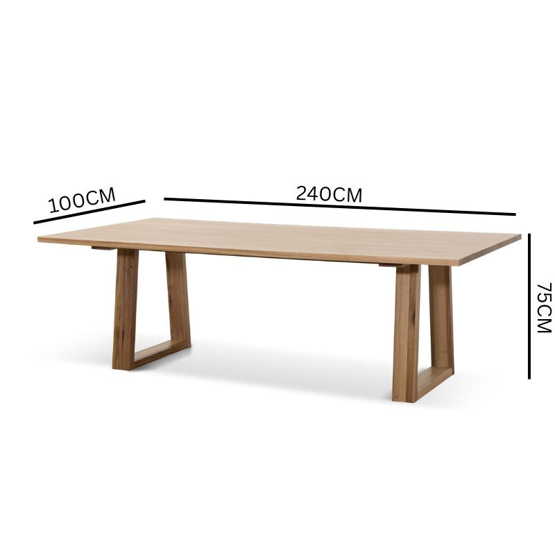 Chamile 2.4m Dining Table - Messmate