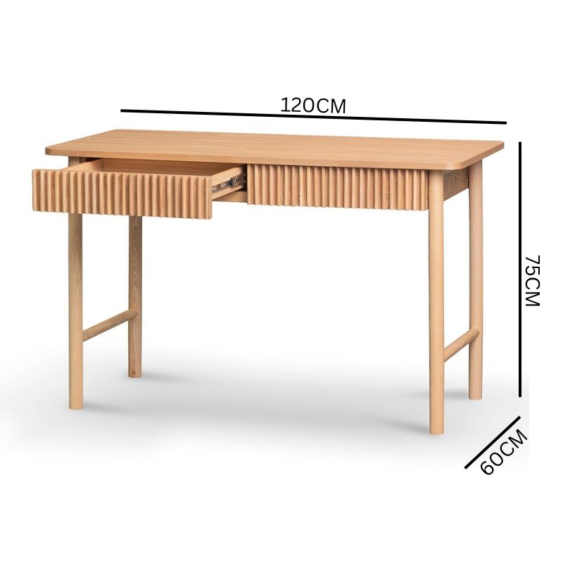 Daiki 1.2m Home Office Desk - Natural