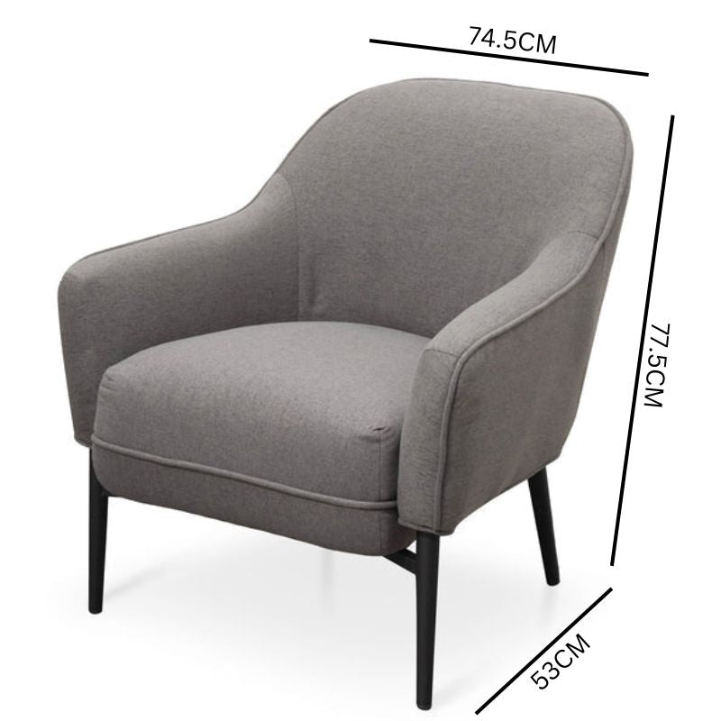 Dallas  Lounge Chair - Grey