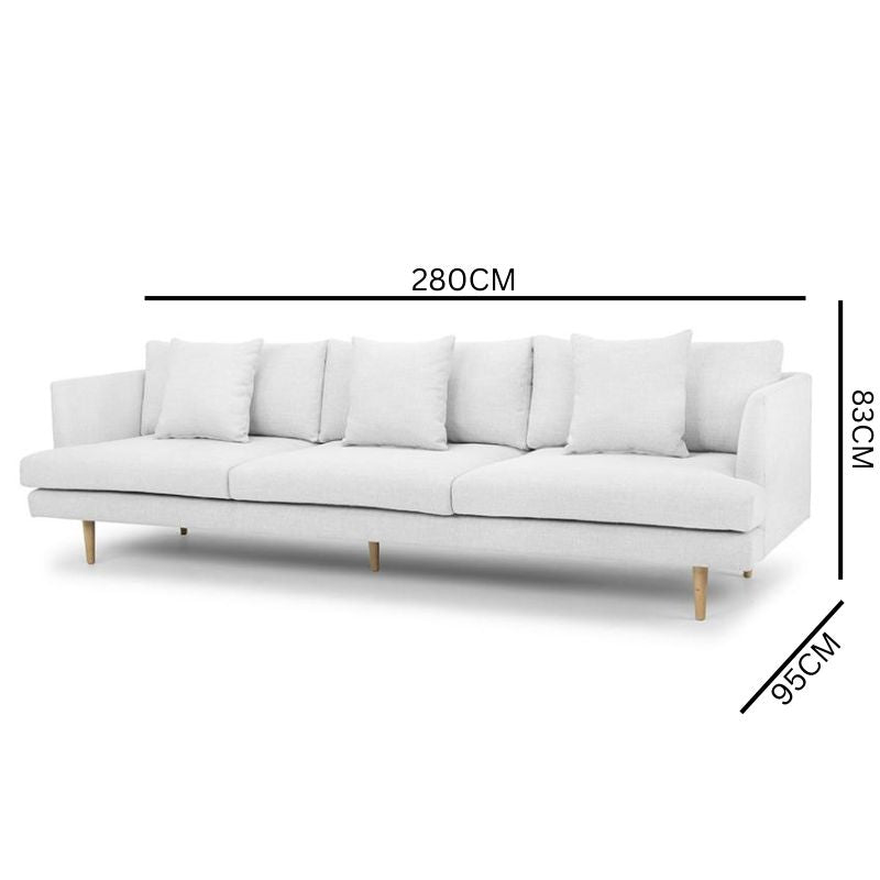 Eleanor 4S  Sofa - Light Texture Grey