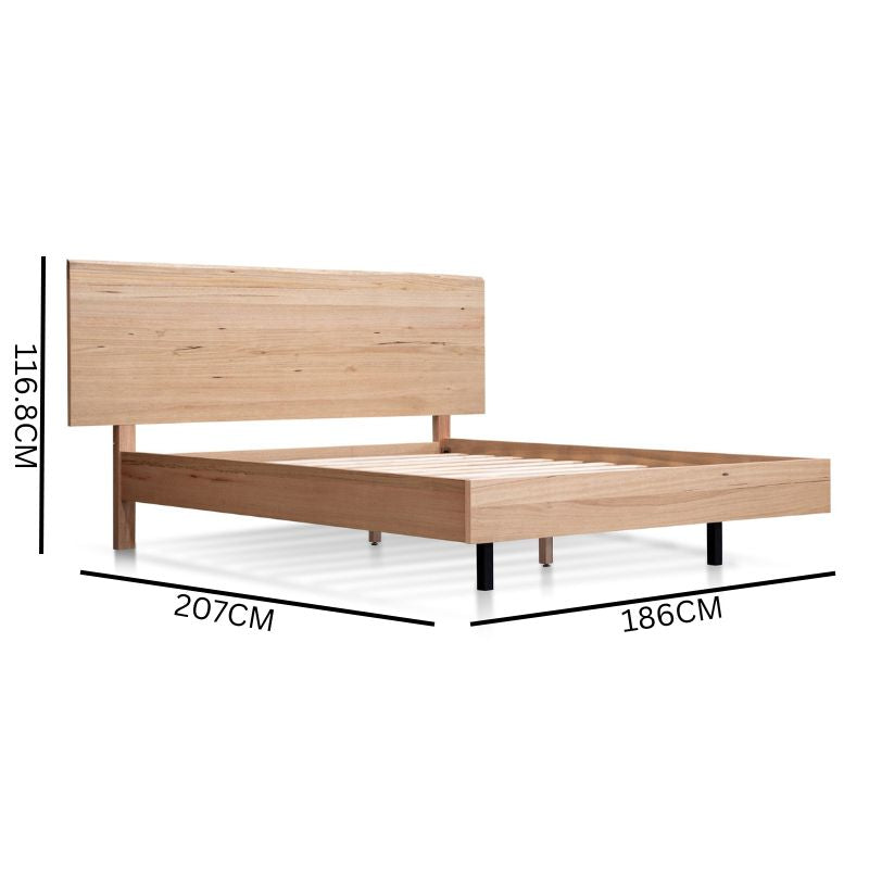 Eli King Bed Frame - Natural Wood