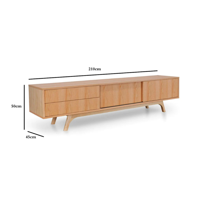 Emma Scandinavian TV Stand - Natural