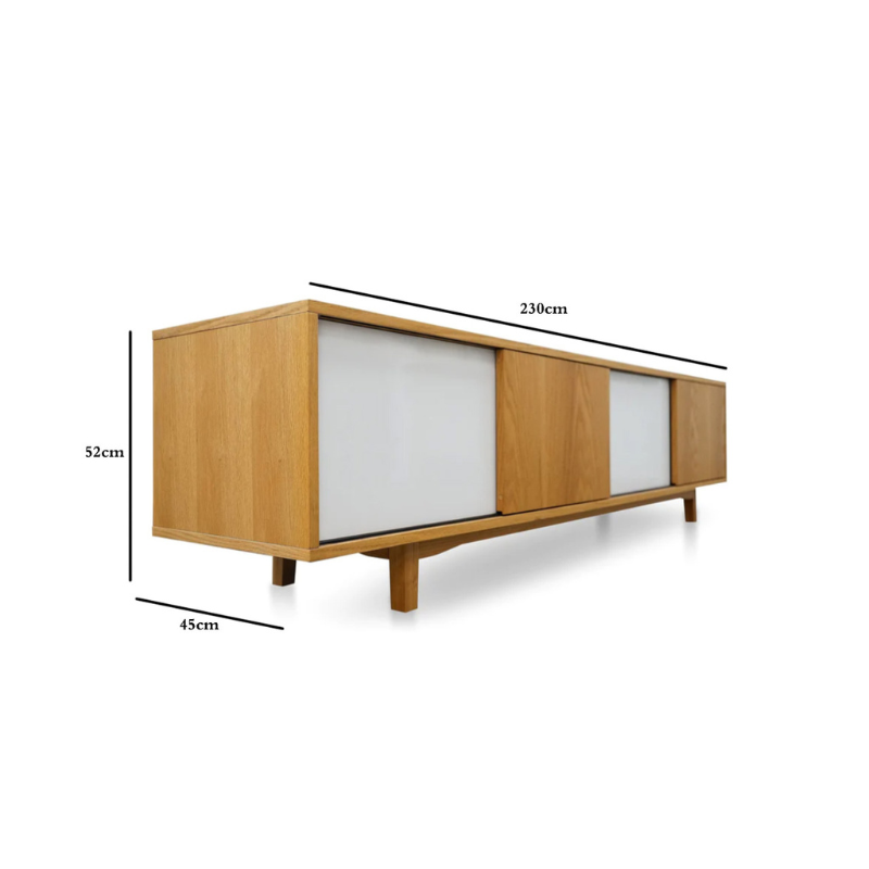 Grant Natural Lowline Entertainment TV Unit - White