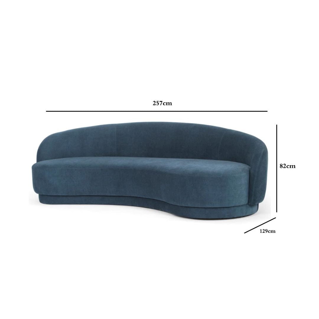 Hugo 4S  Sofa - Dusty Blue