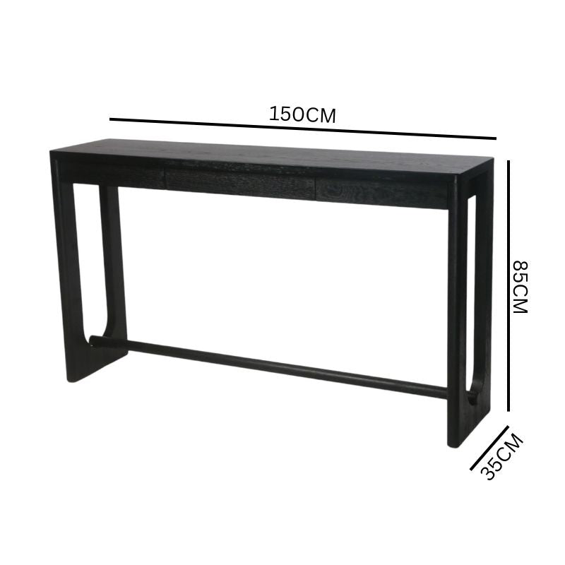 Isla Console Table - Full Black