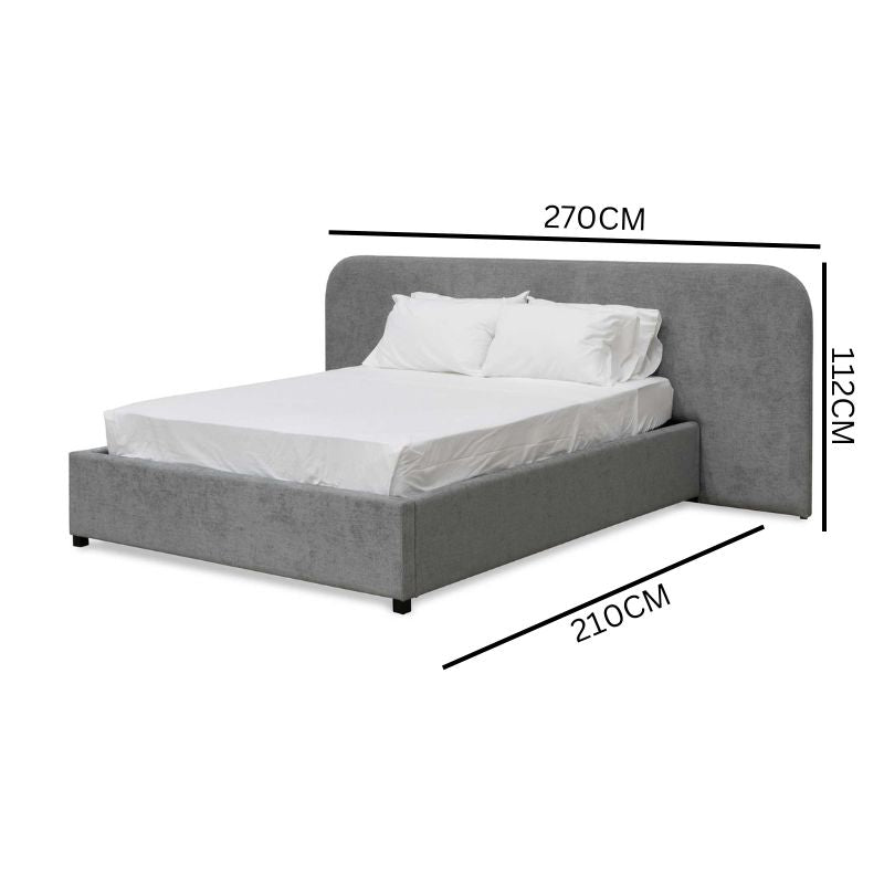 Jasper Queen Bed Frame - Fossil Grey