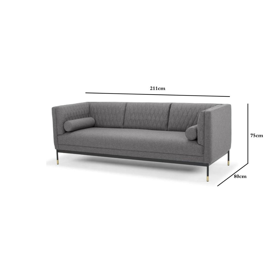 Julia 3S  Sofa - Antrazite