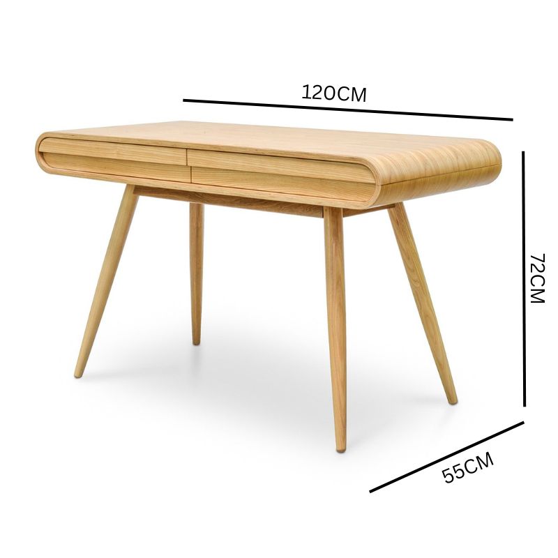 Lucas Narrow Wood Console Table - Natural 72cm (H)