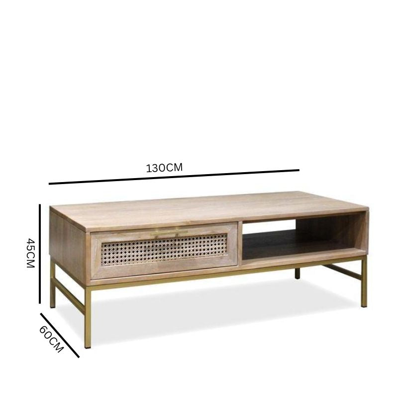 Mia Rattan Coffee Table