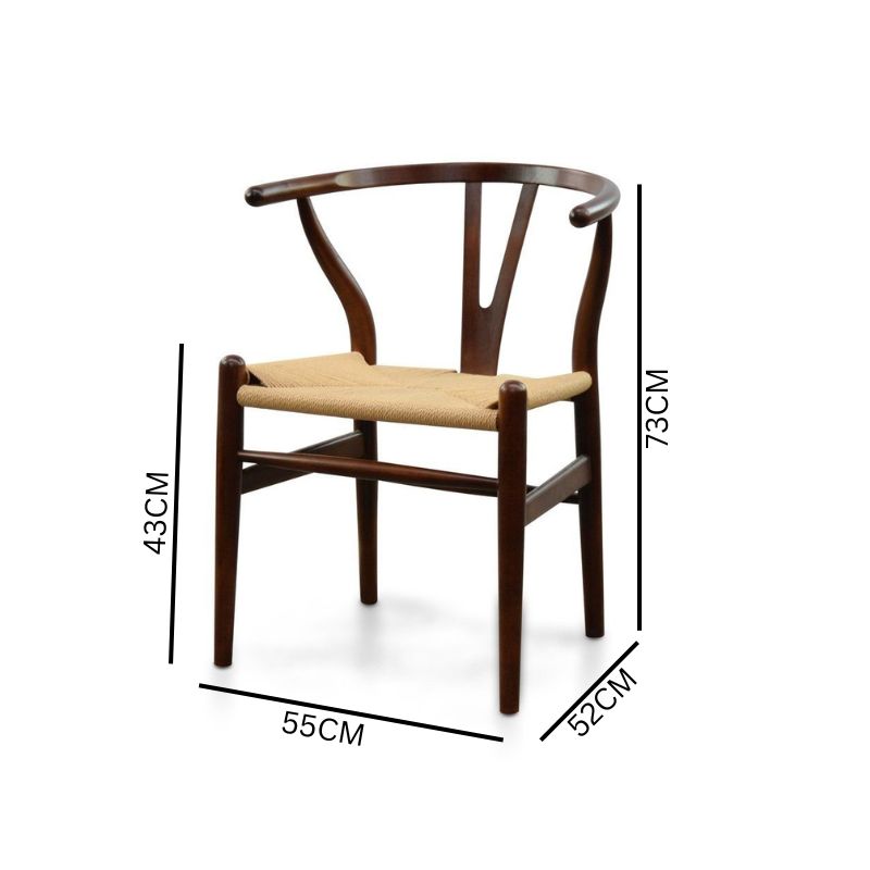 Mia Wooden Dining Chair - Walnut