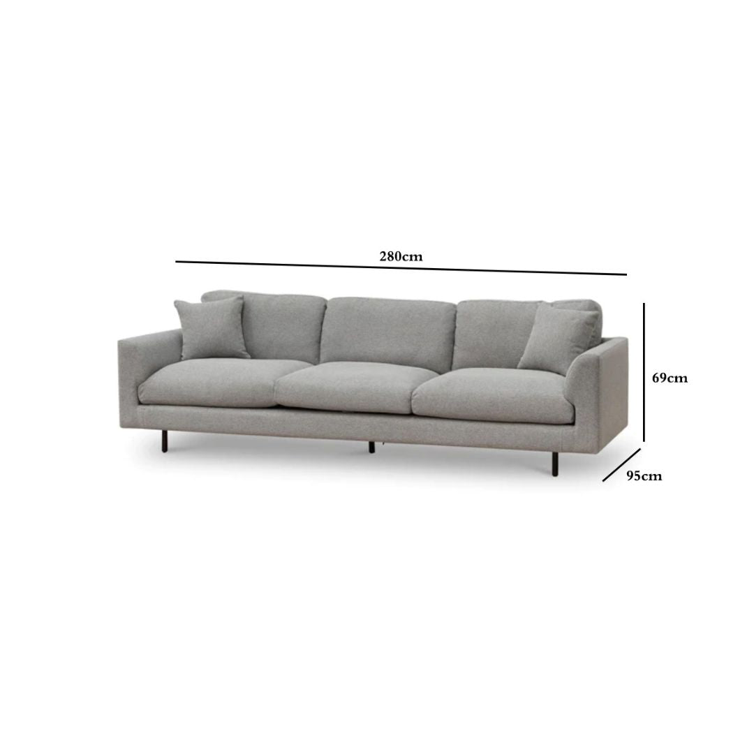 Oscar 4S  Sofa - Grey