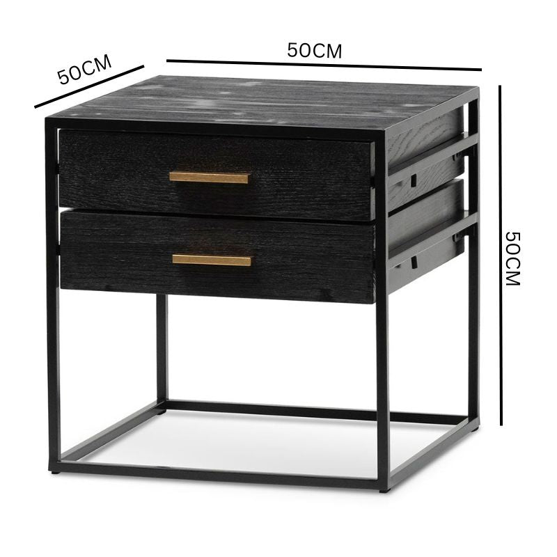 Sylas Side Table - Full Black