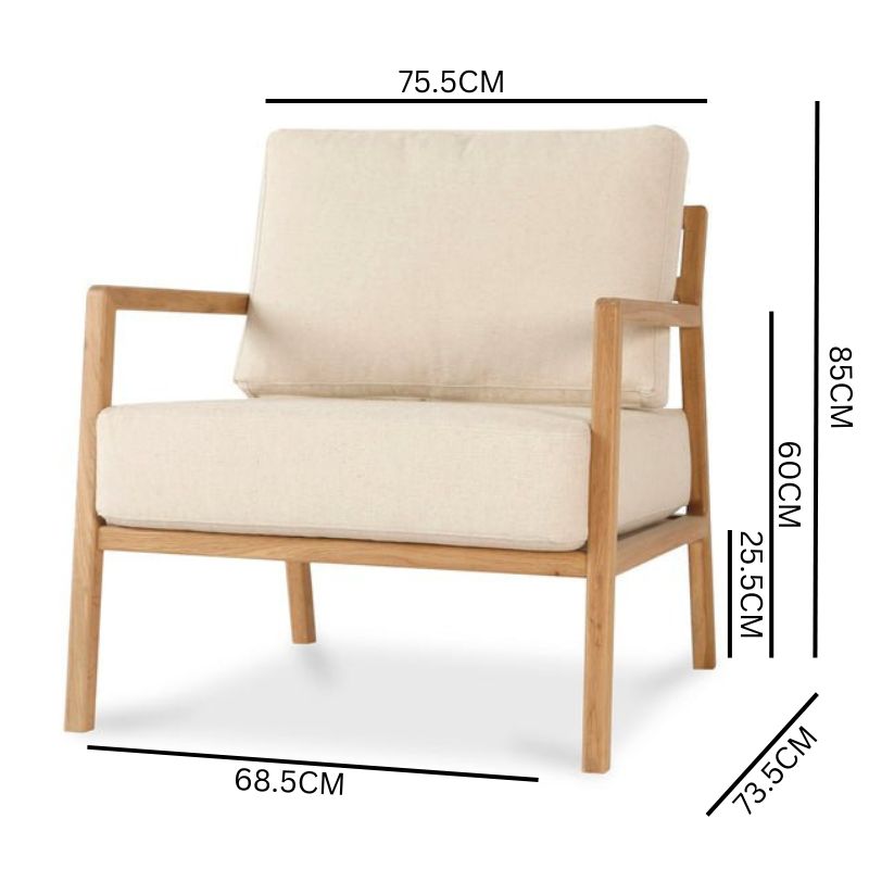 Trenton Armchair - Light Beige