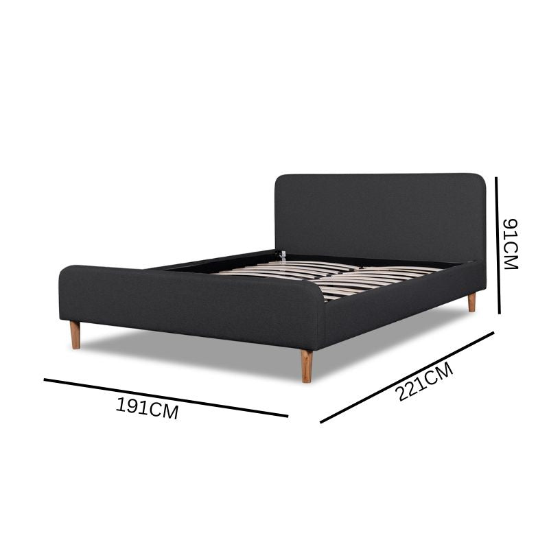 Vinsen King Bed Frame - Black