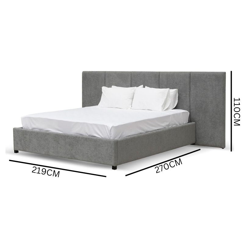 Xavier Queen Bed Frame - Flint Grey