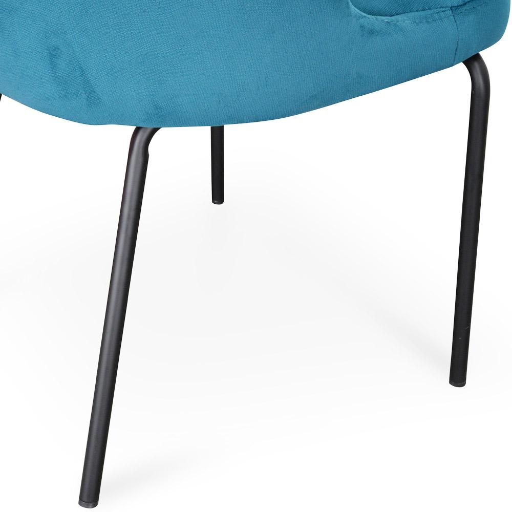 Amira Dining Chair - Turquoise Velvet - Dining Chairs