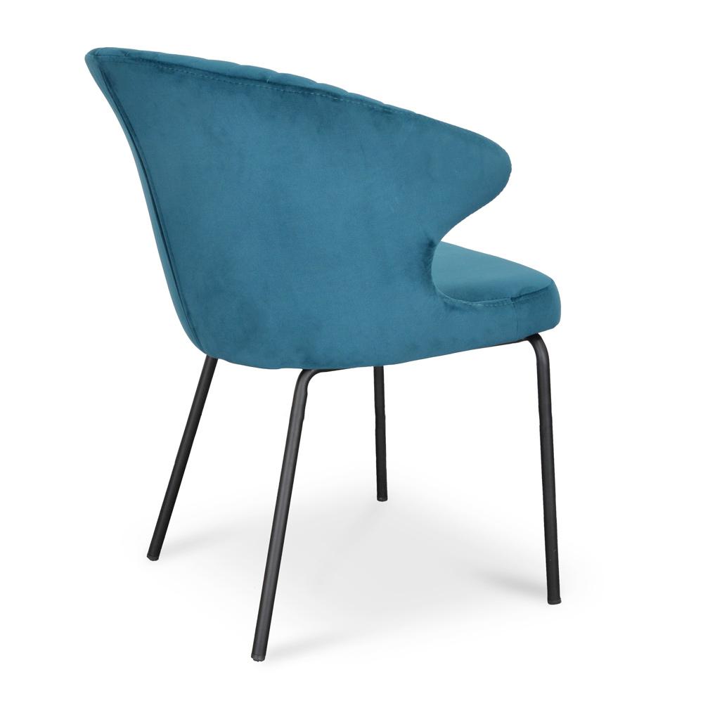 Amira Dining Chair - Turquoise Velvet - Dining Chairs