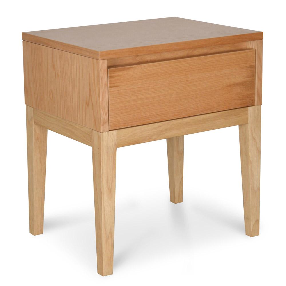 Arya Bedside Table - Natural Oak - Bedside Tables