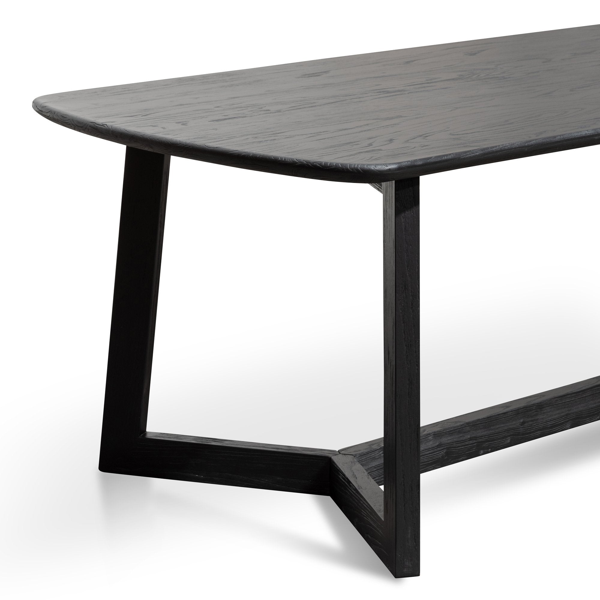 Ashley 2.2m Wooden Dining Table - Black - Dining Tables