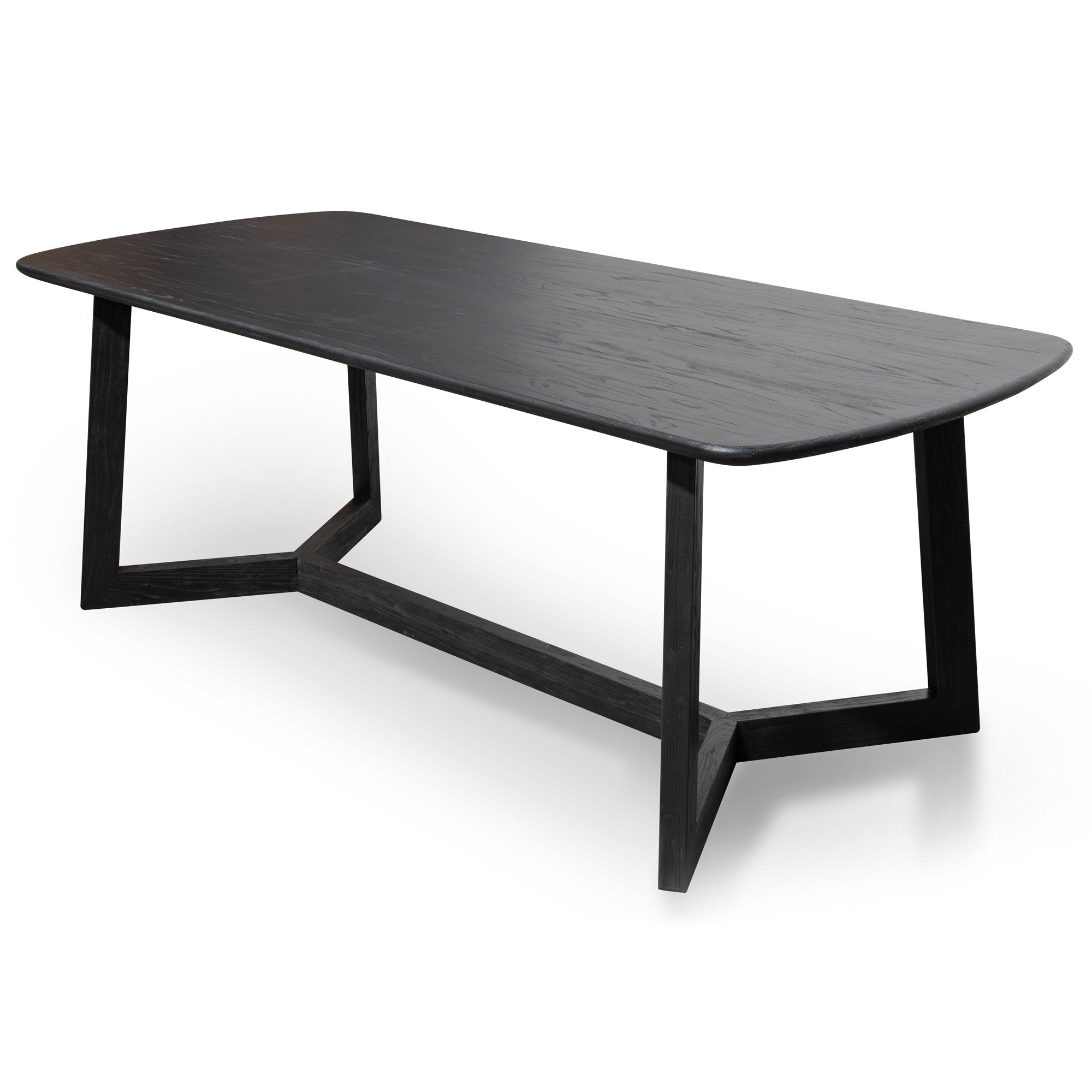 Ashley 2.2m Wooden Dining Table - Black - Dining Tables