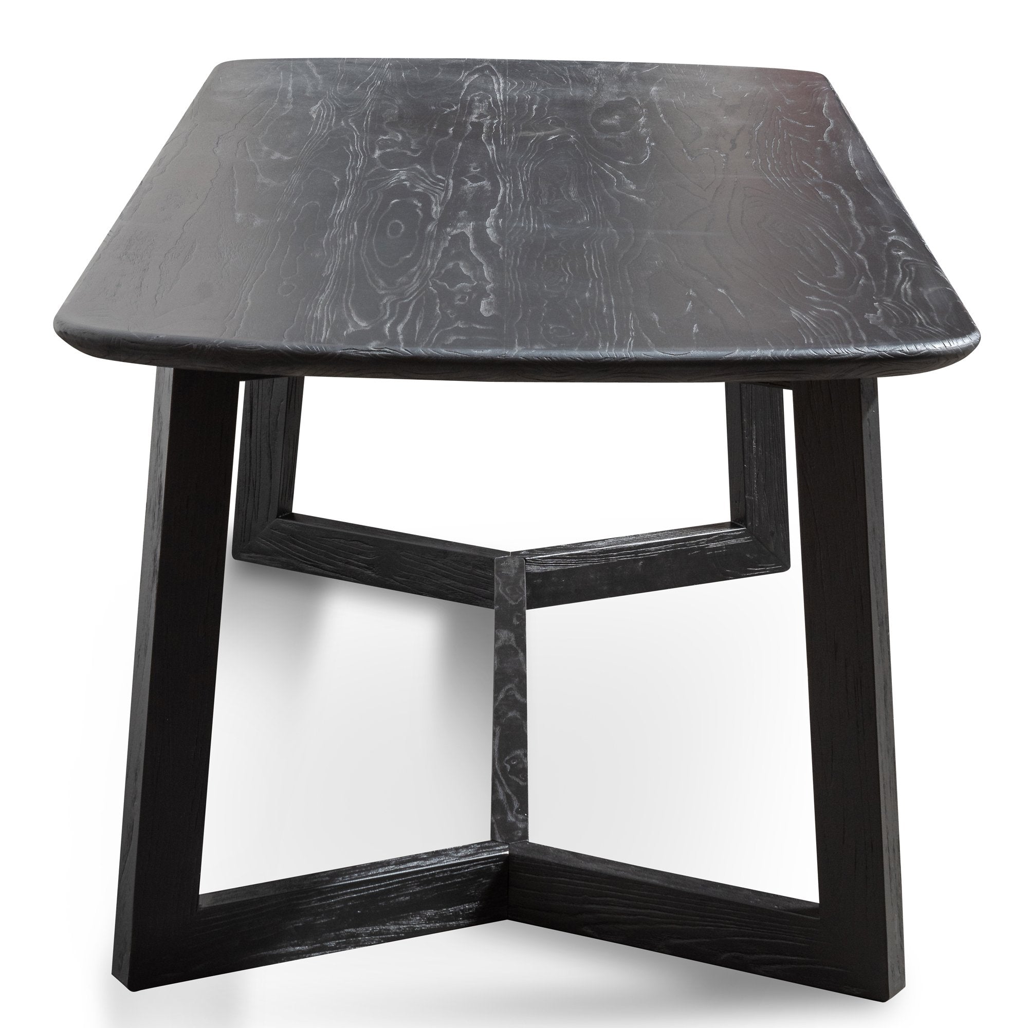 Ashley 2.2m Wooden Dining Table - Black - Dining Tables