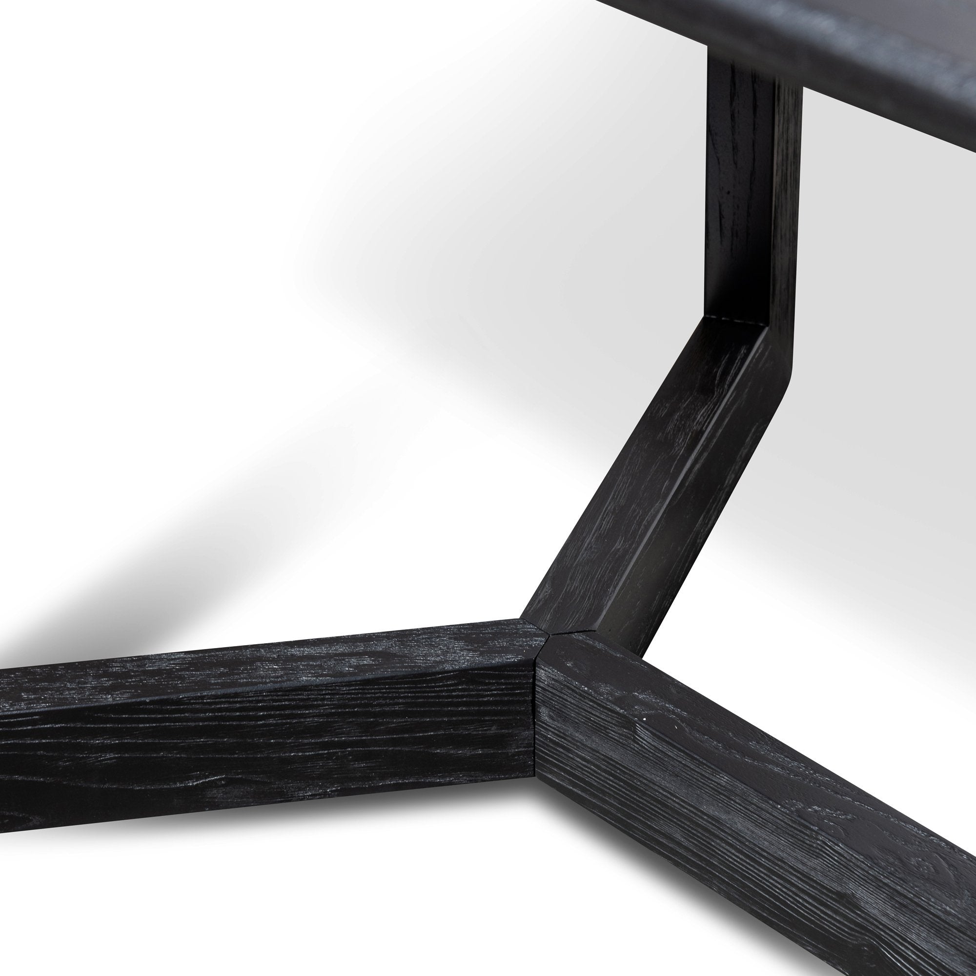 Ashley 2.2m Wooden Dining Table - Black - Dining Tables