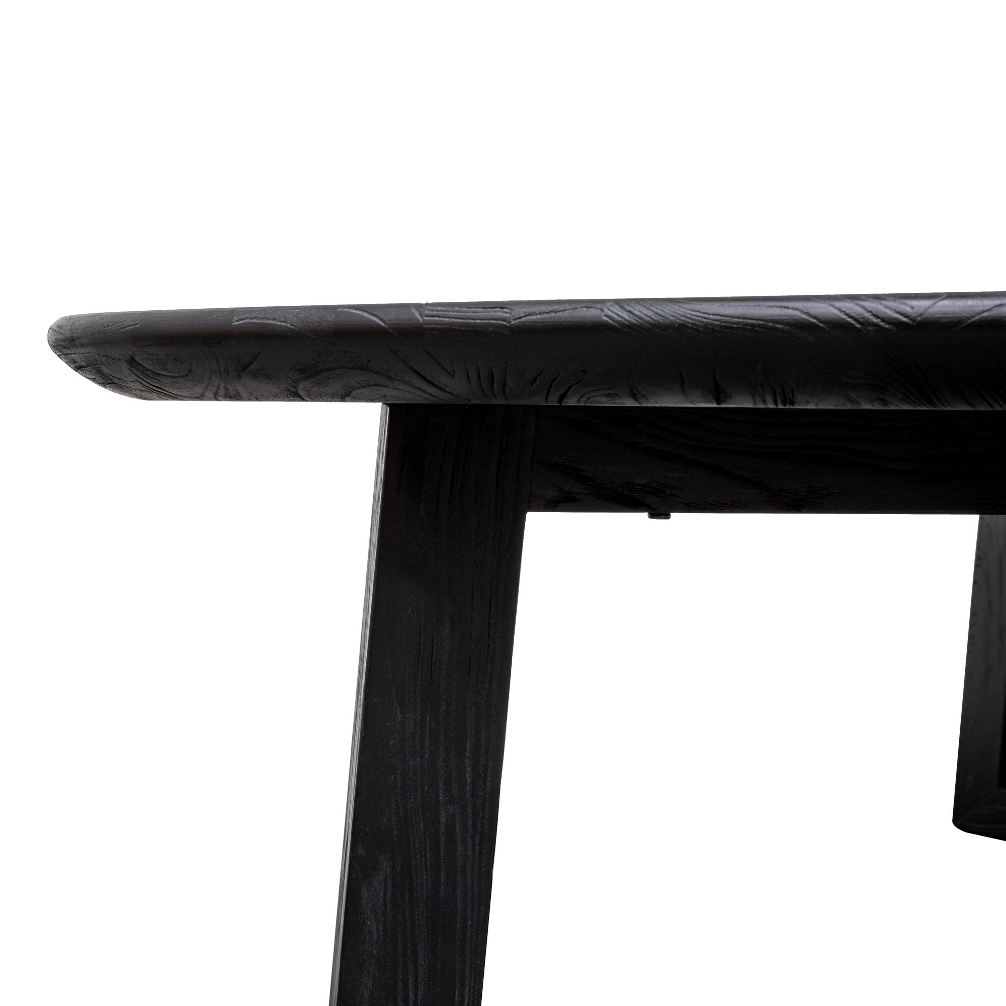 Ashley 2.4m Wooden Dining Table - Black - Dining Tables