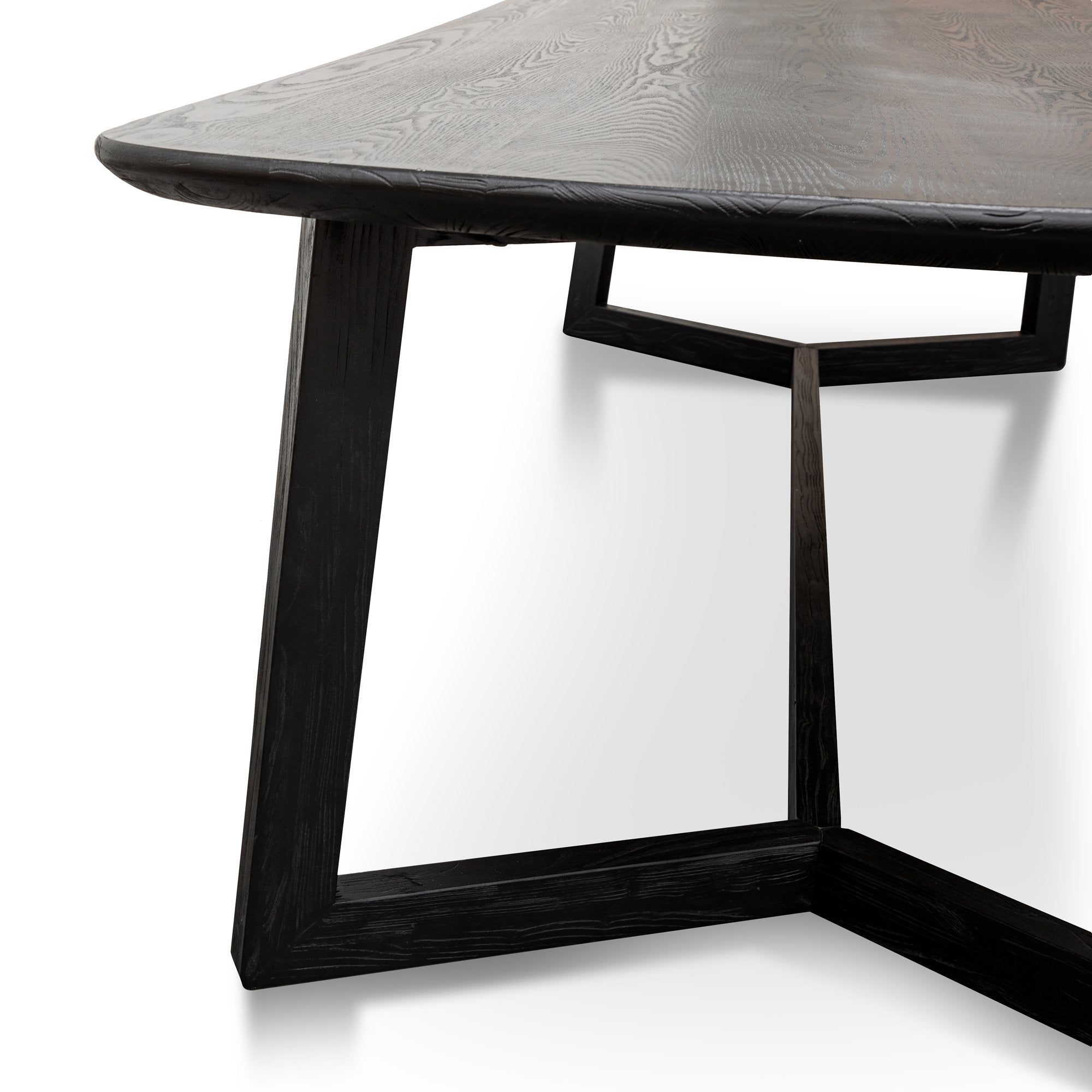 Ashley 2.4m Wooden Dining Table - Black - Dining Tables