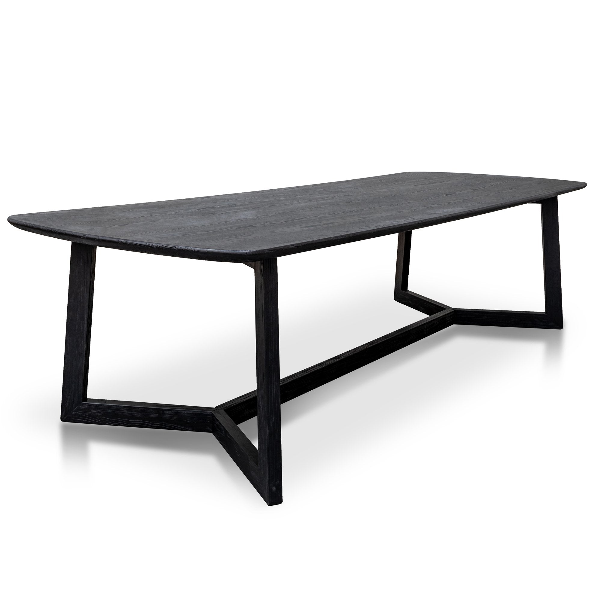 Ashley 2.4m Wooden Dining Table - Black - Dining Tables