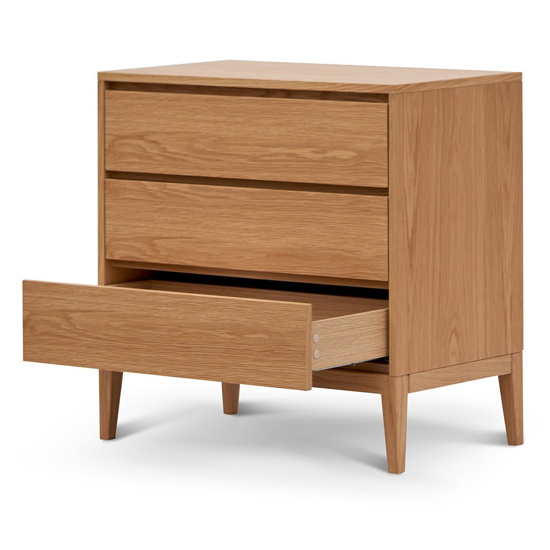 Ava 3 Drawers Dresser Unit - Natural Oak - Dressers