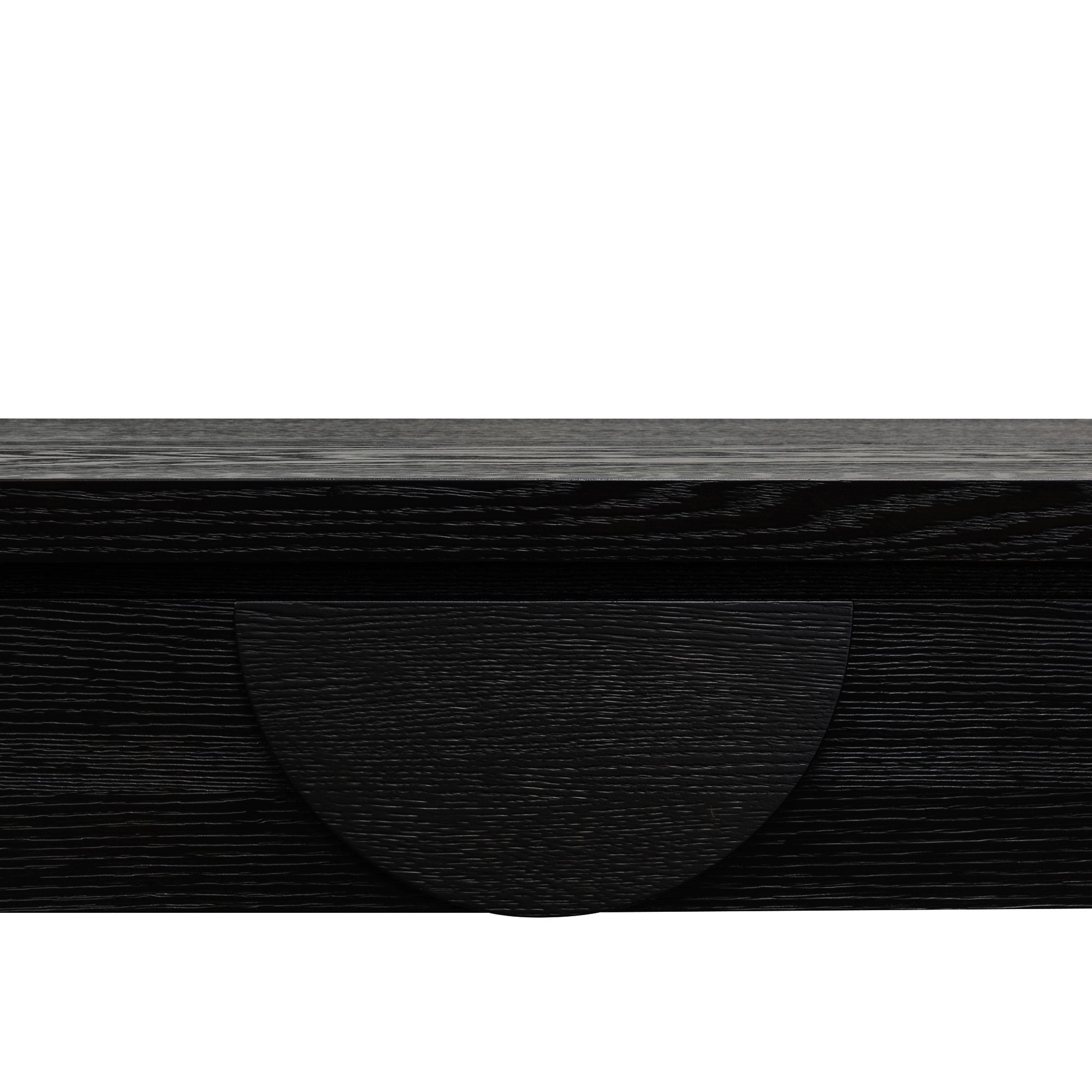 Ava Console Table with Drawers - Textured Espresso Black - Console