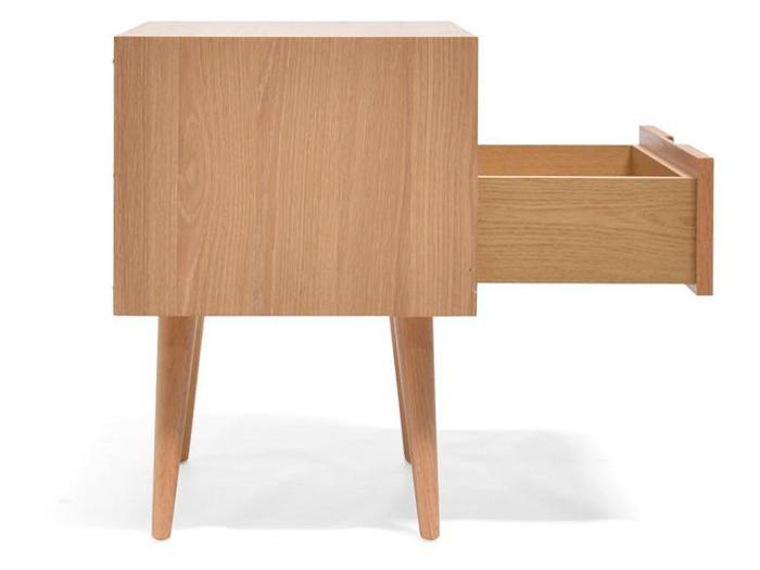 Axel Wooden Bedside Table - Natural - Bedside Tables
