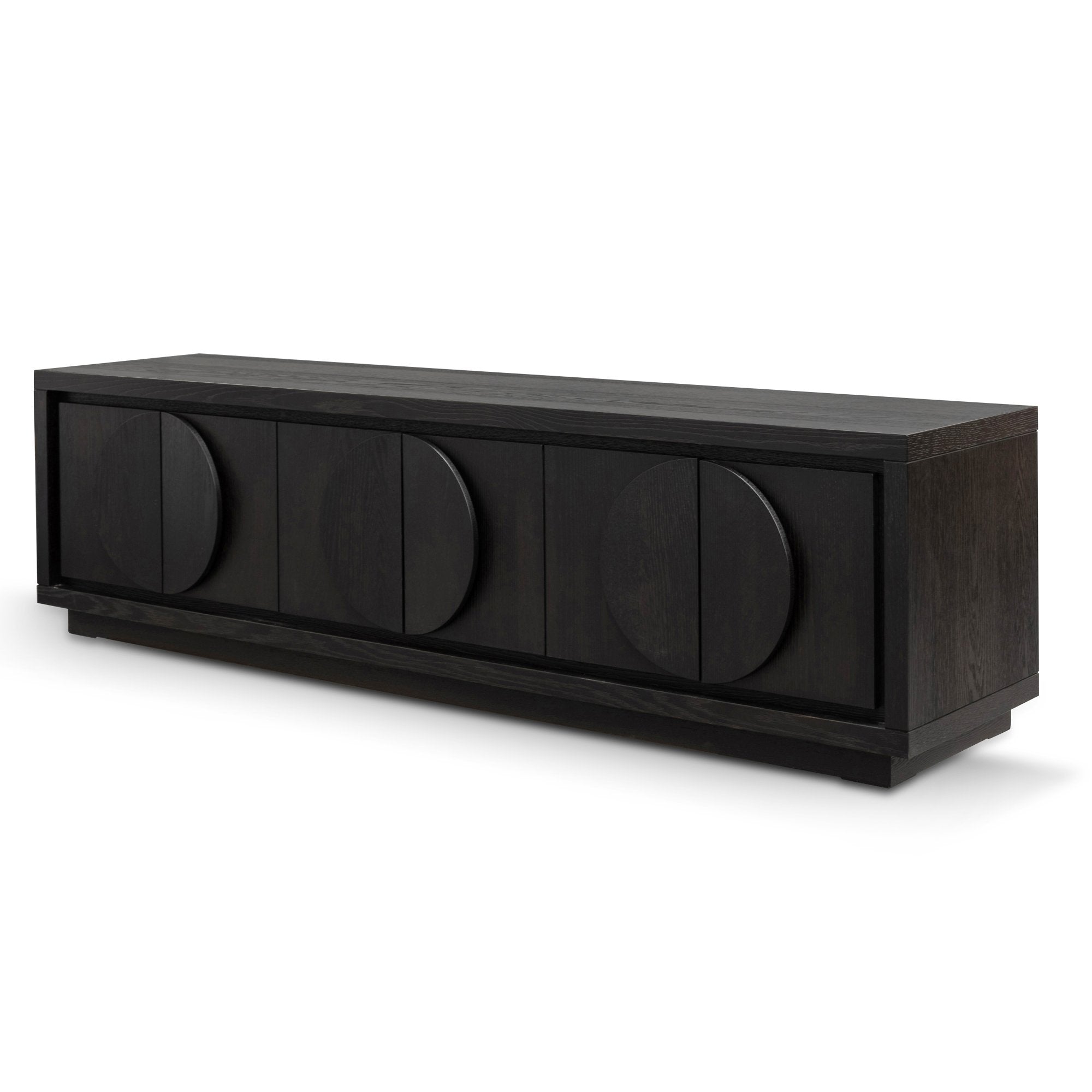 Beatrice Wooden TV Stand - Textured Espresso Black - TV Units