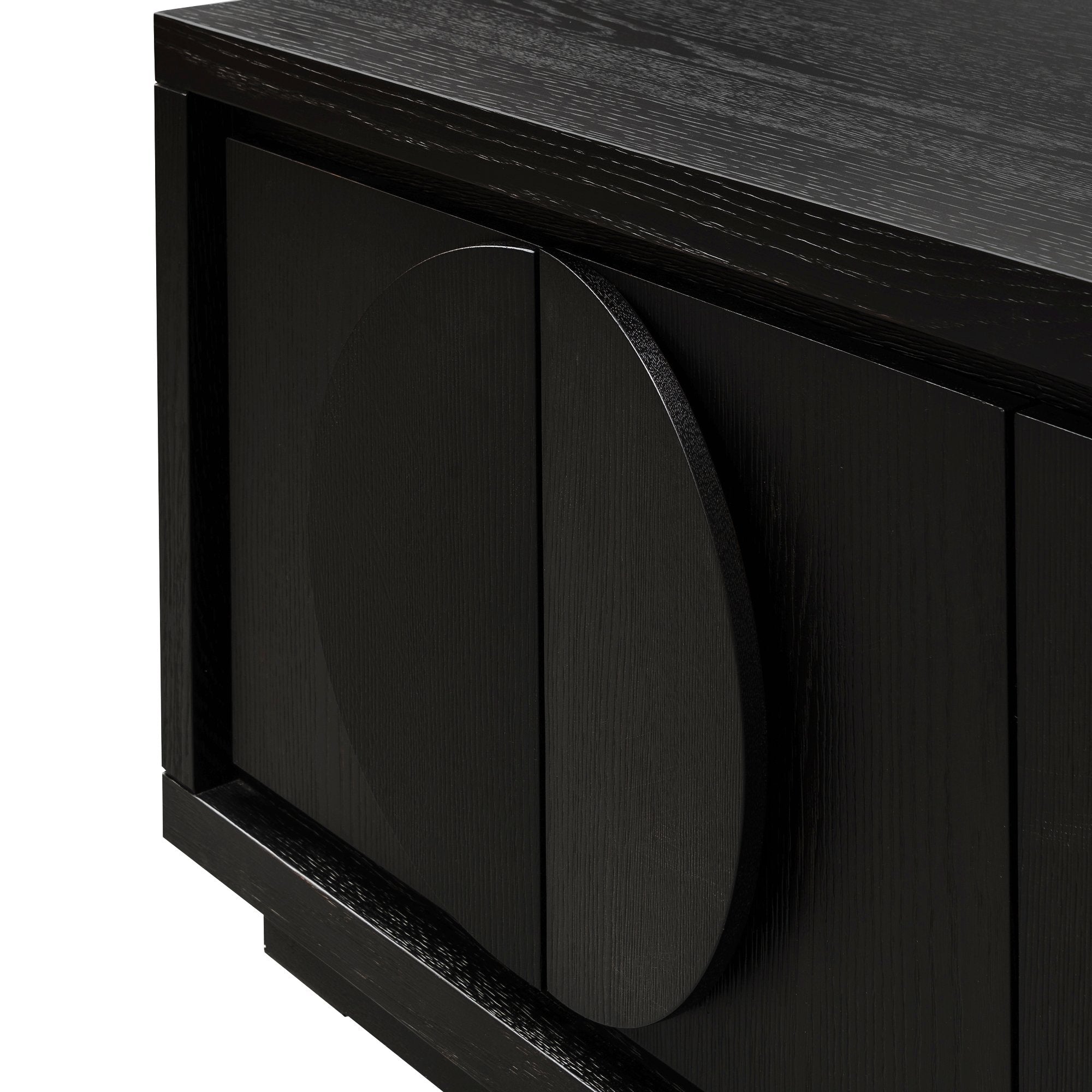 Beatrice Wooden TV Stand - Textured Espresso Black - TV Units