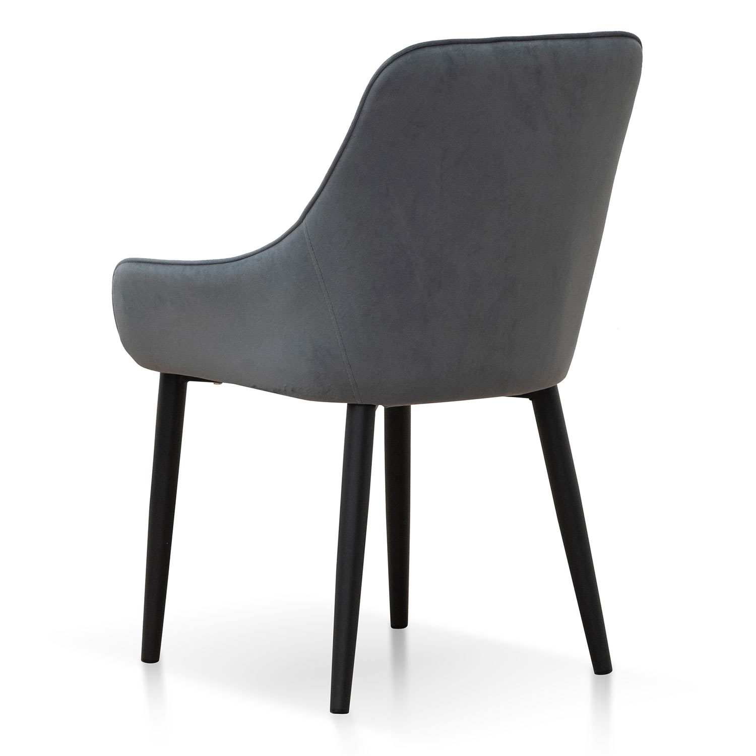 Bella Dining Chair - Grey Velvet - Dining Chairs