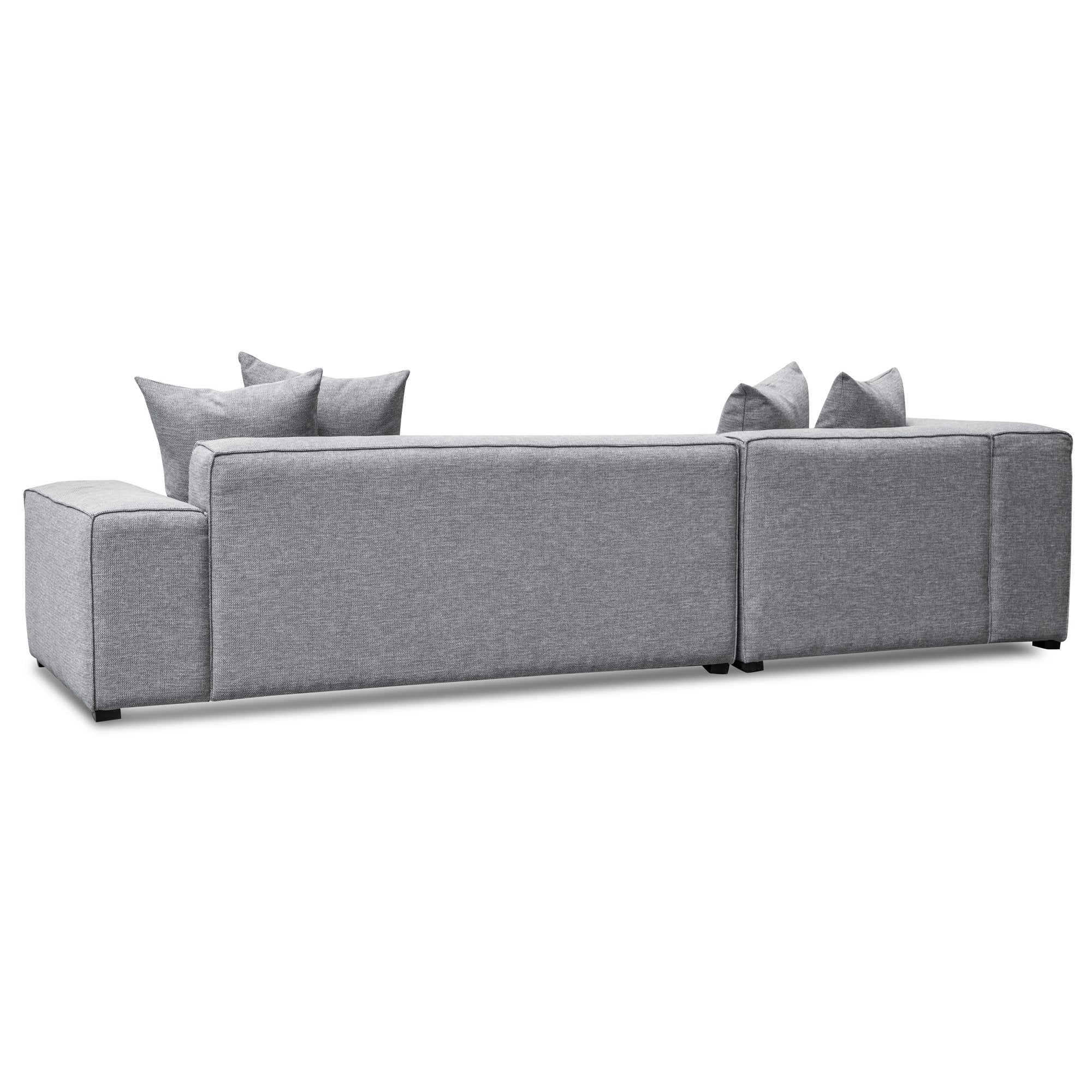 Charles 3S Left Chaise Sofa - Coin Grey - Sofas