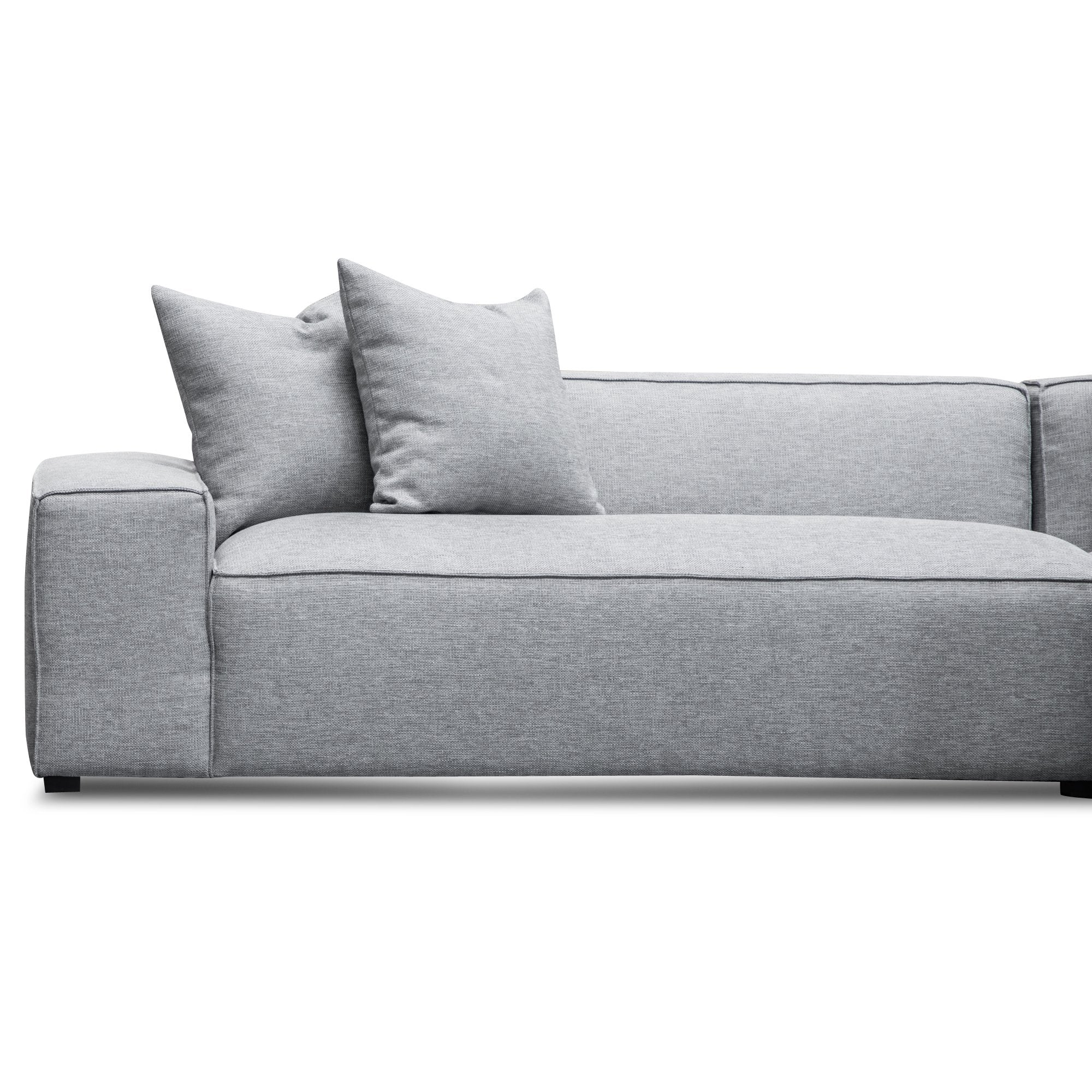 Charles 3S Right Chaise Sofa - Coin Grey - Sofas