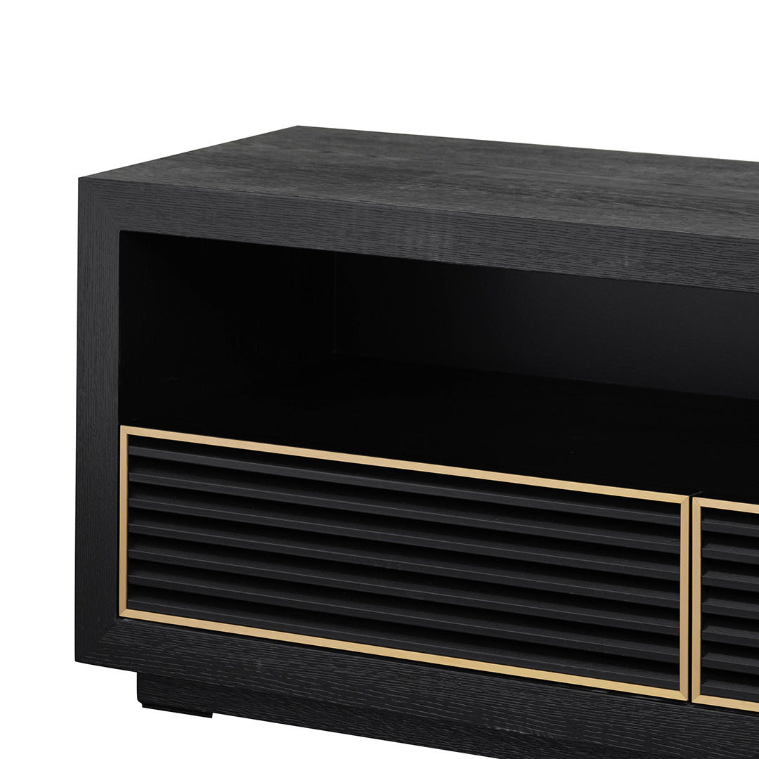 Chloe TV Stand - Textured Espresso Black - TV Units