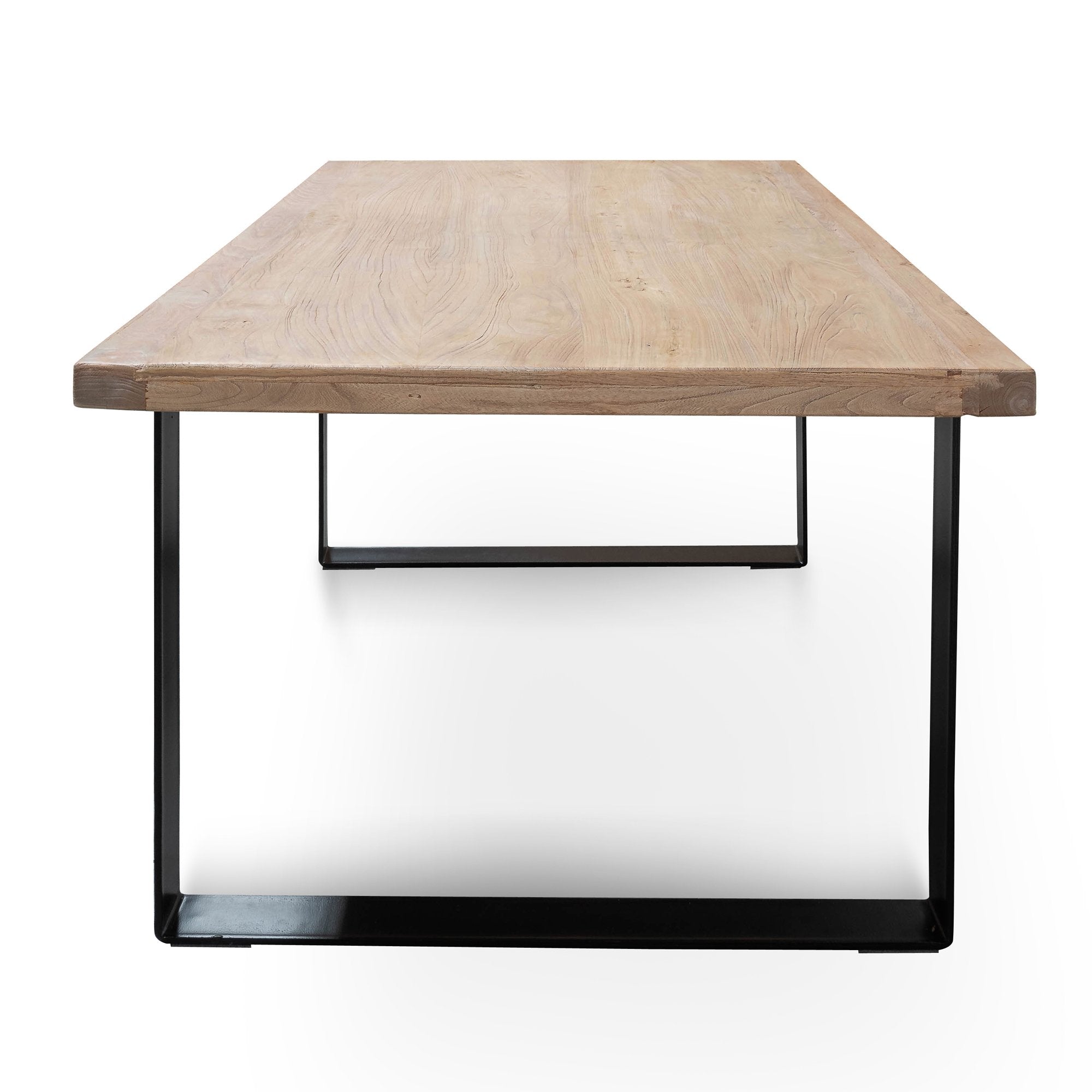 Christy Reclaimed Wood 2m Dining Table - Rustic Natural - Dining Tables