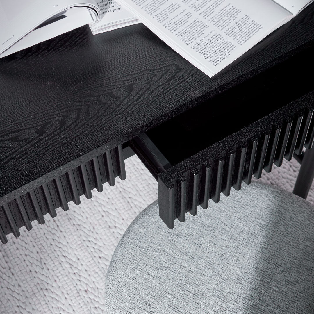 Daiki 1.2m Home Office Desk - Black - Console