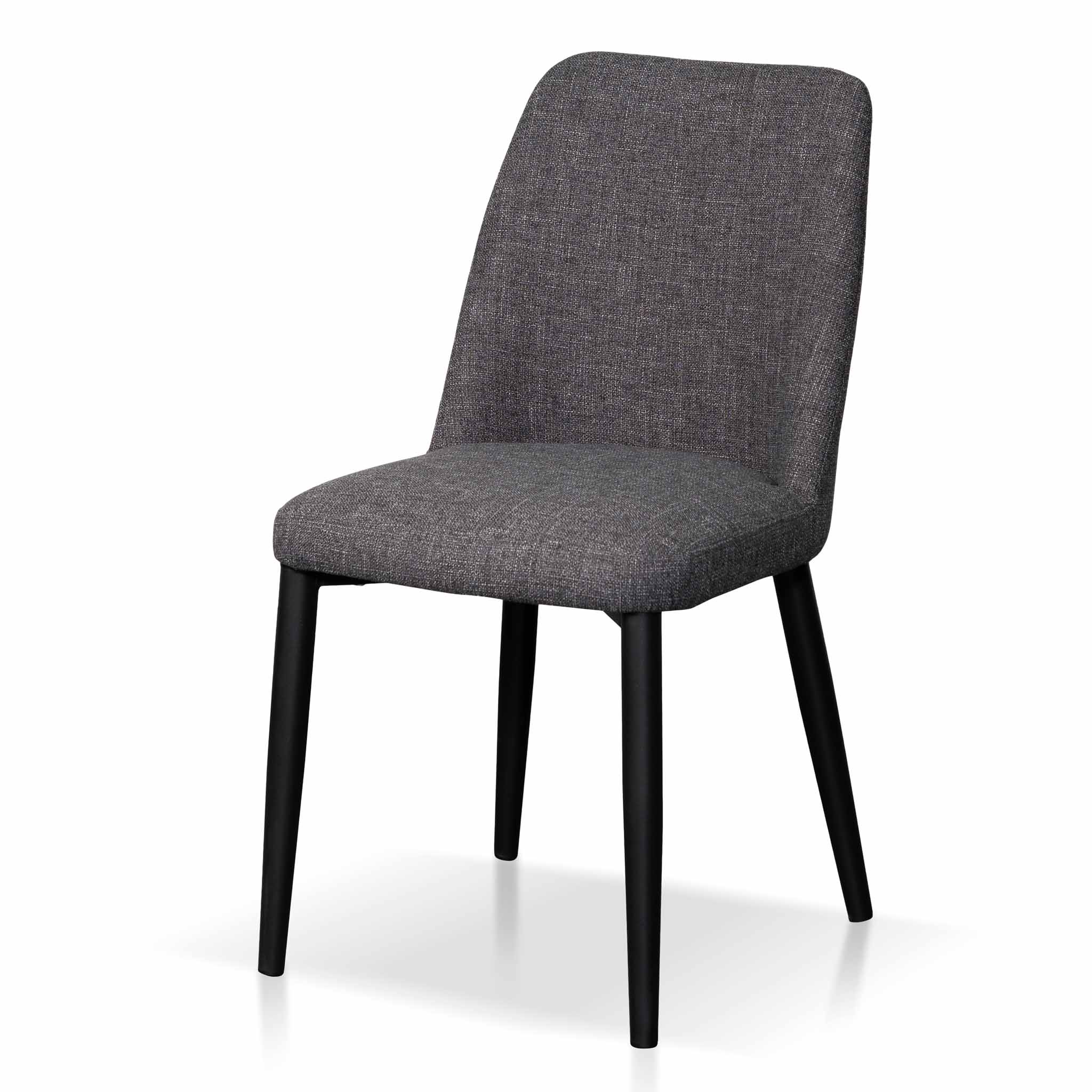 Daisy Fabric Dining Chair - Dark Grey - Dining Chairs