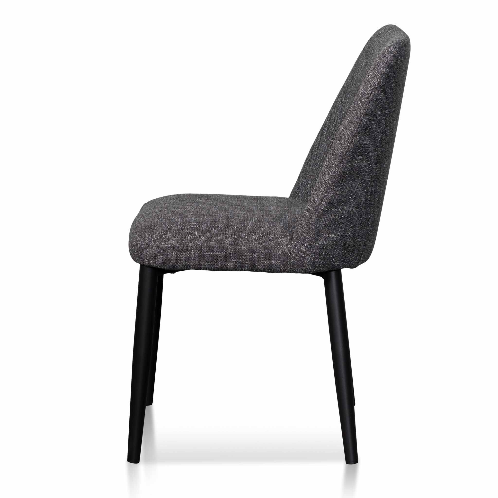 Daisy Fabric Dining Chair - Dark Grey - Dining Chairs