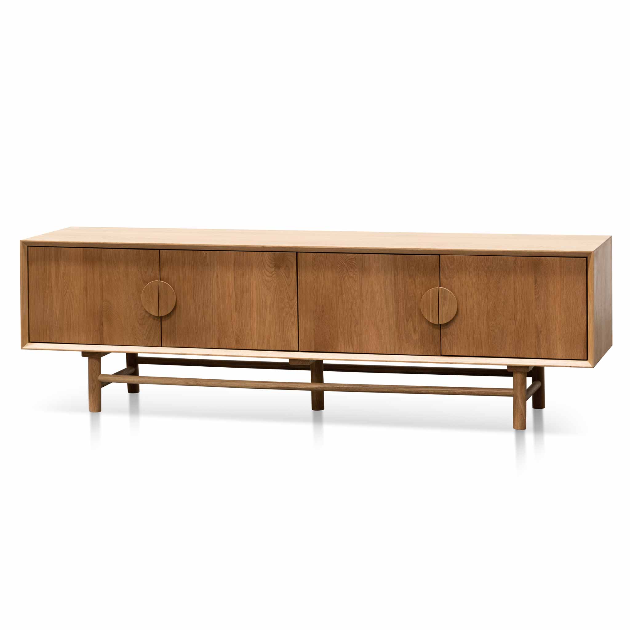 Damien Wooden TV Stand - Natural - TV Units