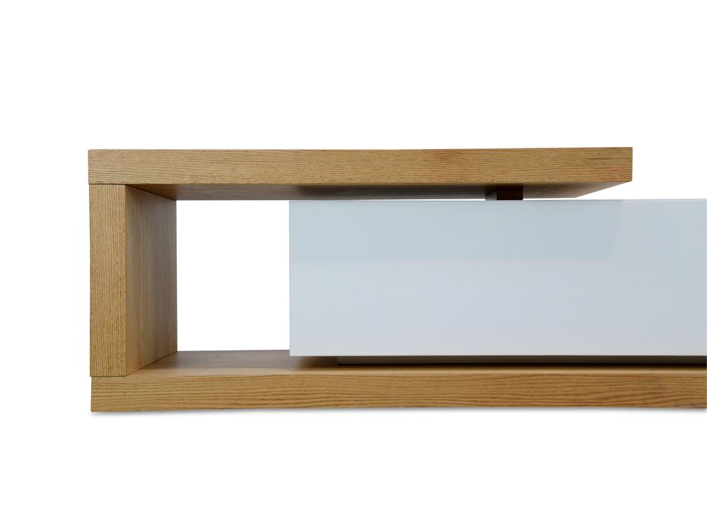 Destiny Extendable TV Stand - Natural - White - TV Units