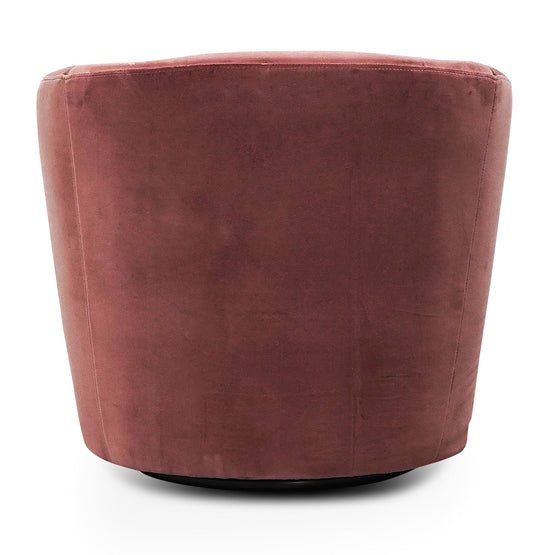 Donna Lounge Chair - Blood Orange Velvet - Armchairs