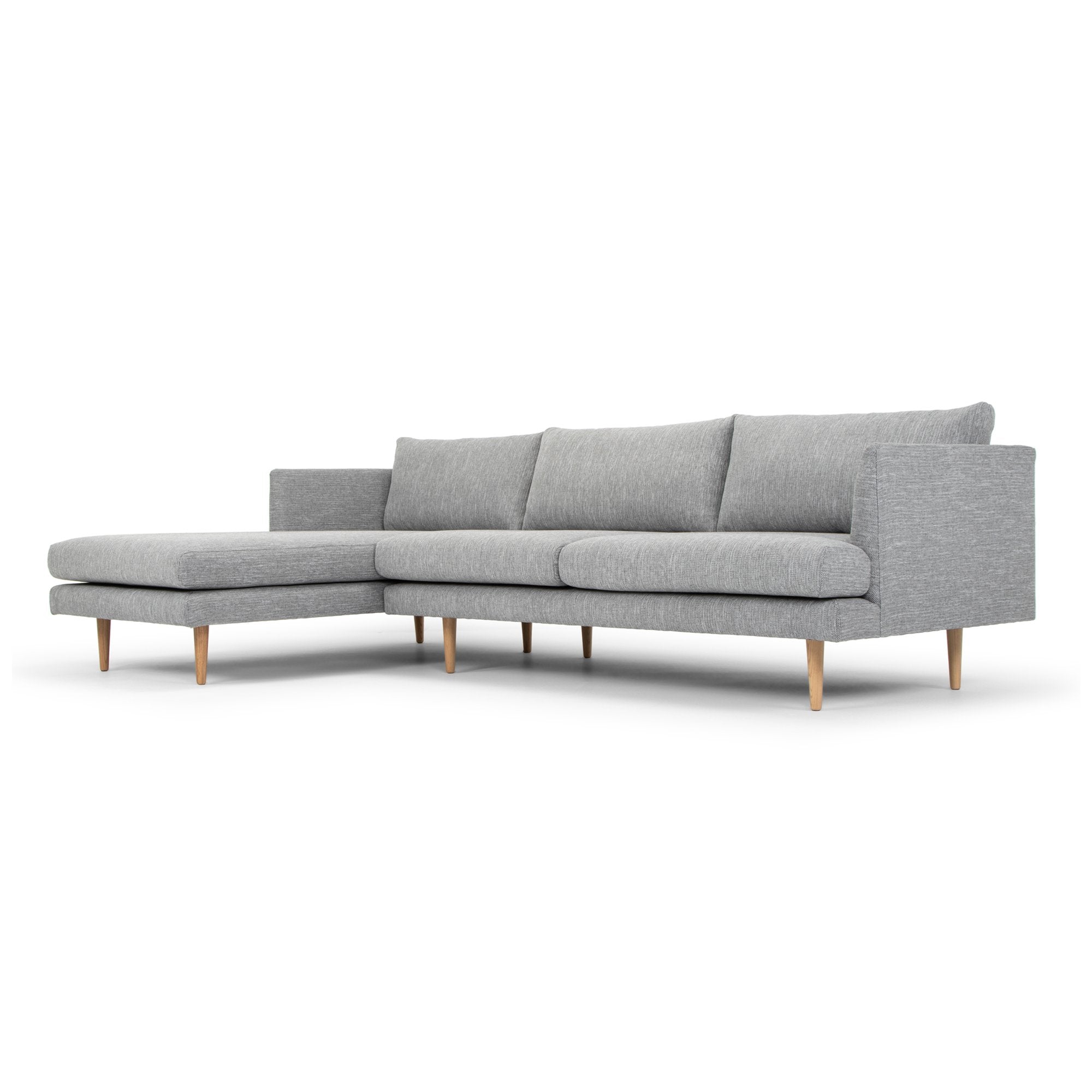 Eleanor 3S Left Chaise Sofa - Graphite Grey - Sofas