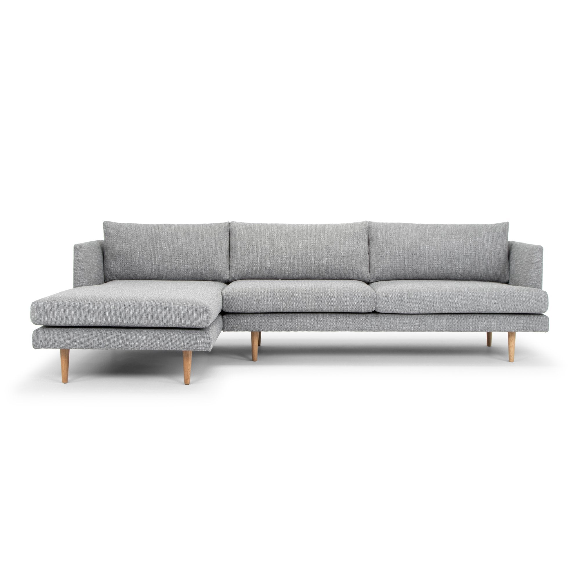 Eleanor 3S Left Chaise Sofa - Graphite Grey - Sofas